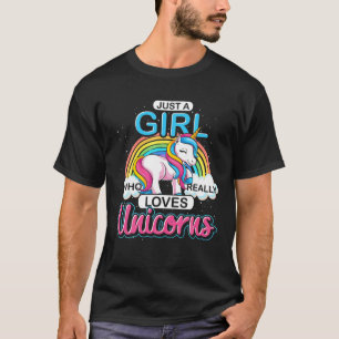 Cute Unicorn Girls Women Fantasy Animal Rainbow Un T-Shirt