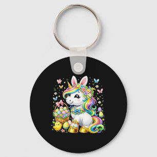 Cute Unicorn Happy Easter Day Girls Kids Toddler E Key Ring