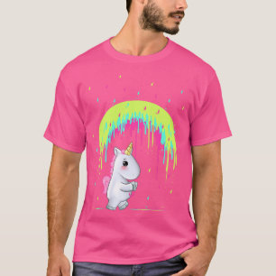 Cute Unicorn Holding Rainbow Umbrella Gift Idea T-Shirt