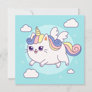 Cute Unicorn Holiday Card