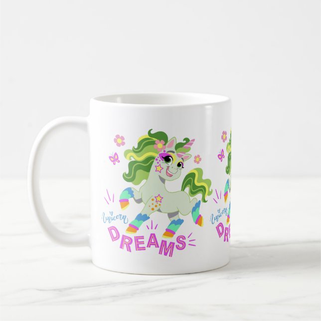 Cute unicorn illustration #2 coffee mug (Left)