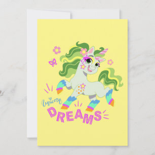 Cute unicorn illustration #2 holiday card