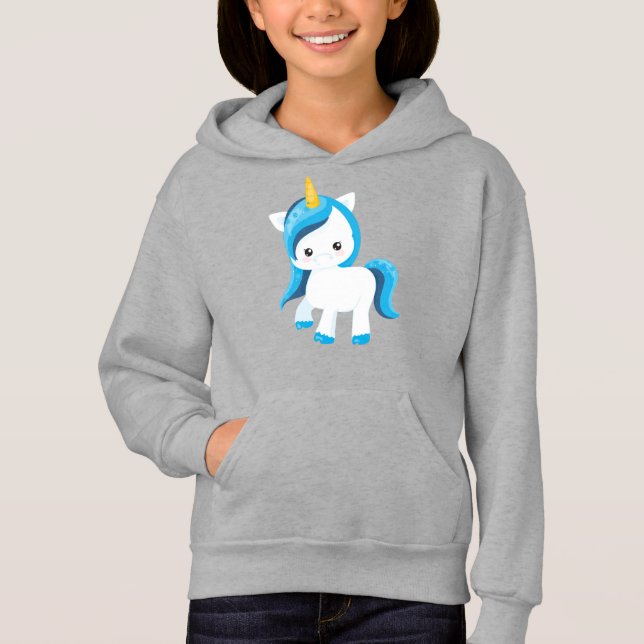 Cute Unicorn, Magic Unicorn, Winter, Snowflakes (Front)
