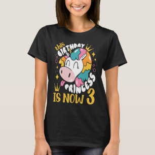 Cute Unicorn Magical Fantasy This Birthday Princes T-Shirt