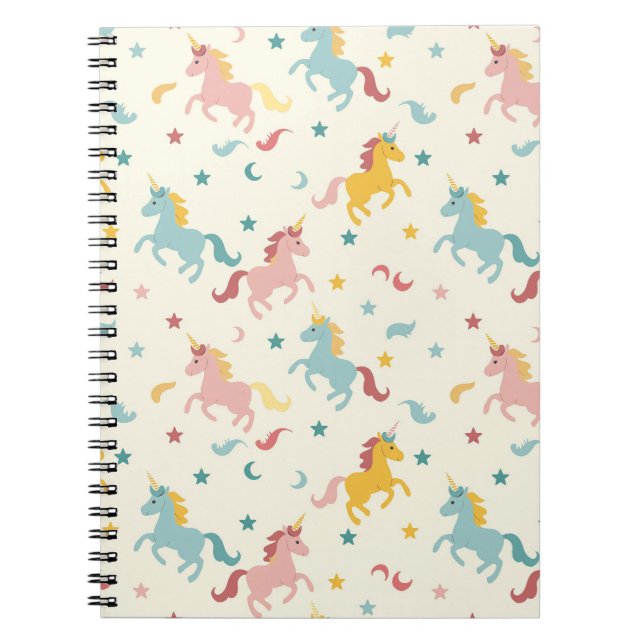 Cute Unicorn  Notebook (Front)