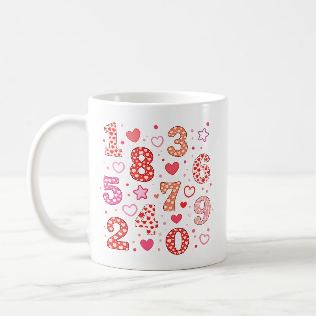 Cute Unicorn Numbers Maths Mug for Kids (Left)