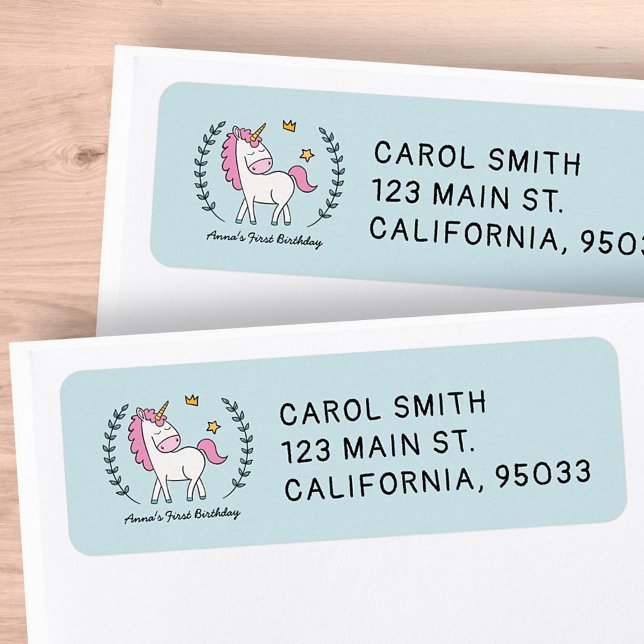 Cute Unicorn on Laurels. Birthday (Creator Uploaded)