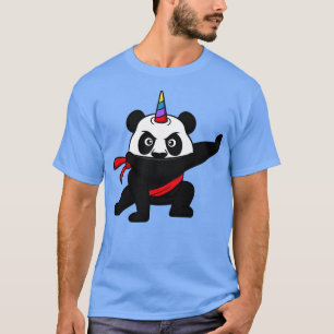 Cute Unicorn Panda Ninja Warrior Kids Gift T-Shirt