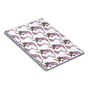 Cute Unicorn Pattern Notebook