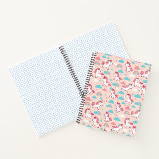 Cute Unicorn Patterns Notebook