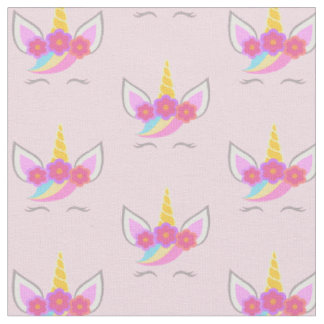 Cute Unicorn Pink Fabric