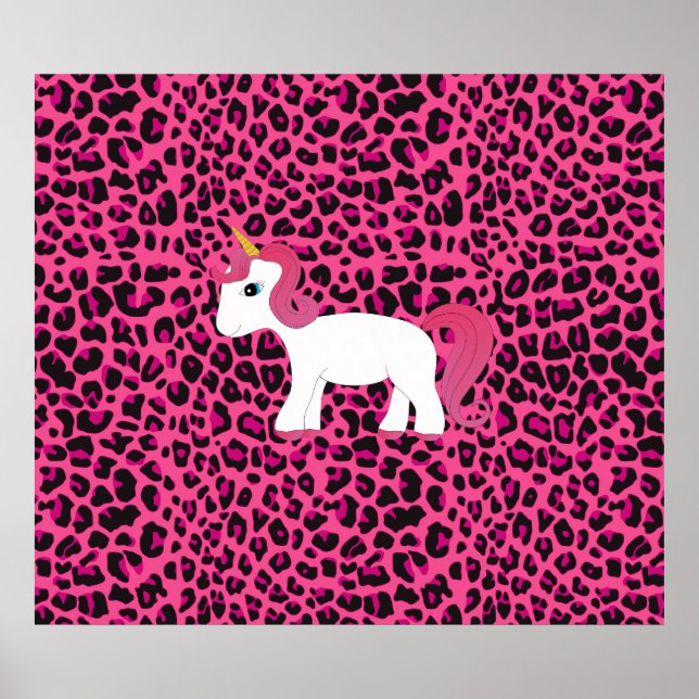 Cute unicorn pink leopard print (Front)