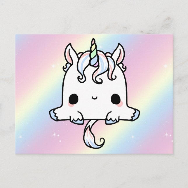 Cute Unicorn Post Card (Front)
