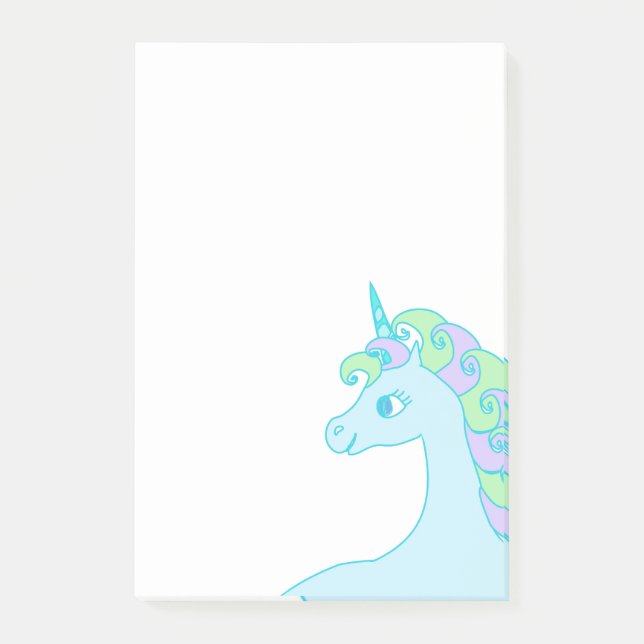 cute unicorn Post-It Notes (Front)