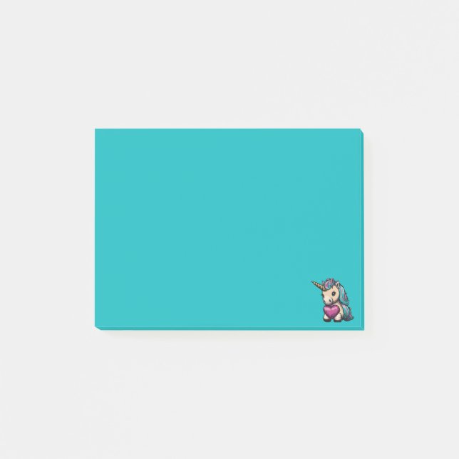 Cute Unicorn Post-it Notes (Front)