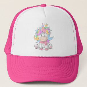 Cute Unicorn Princess kids Trucker Hat