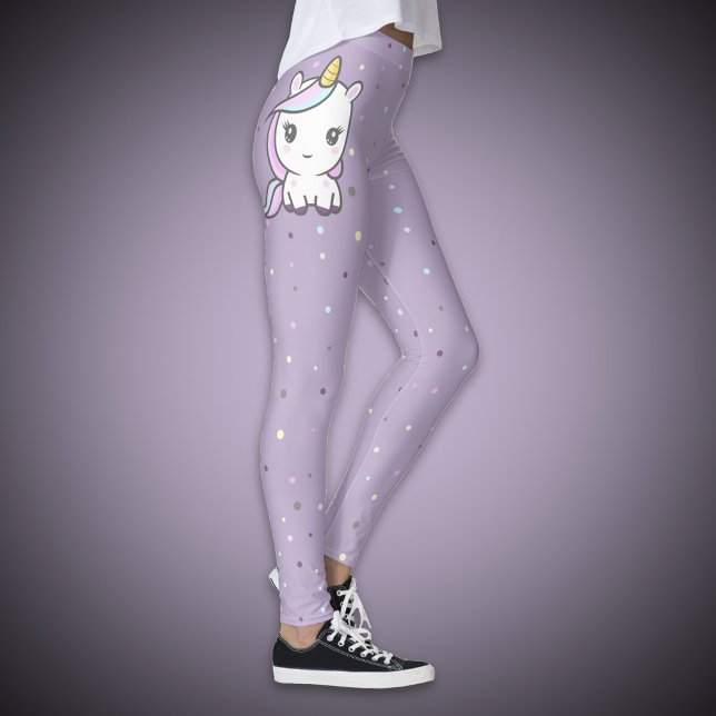 Cute Unicorn Purple Legging (Cute Unicorn Purple Legging)