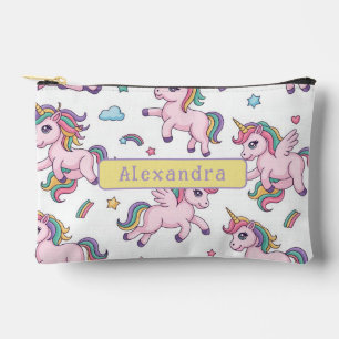 Cute Unicorn Rainbow Accessory Pouch