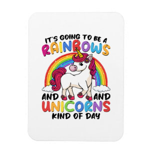 cute unicorn rainbow funny magnet