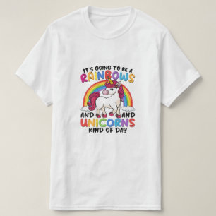 cute unicorn rainbow funny T-Shirt