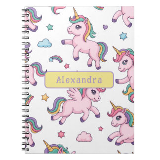 Cute Unicorn Rainbow Notebook