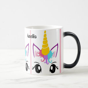Cute Unicorn Reveal Surprise Mug Custom Name