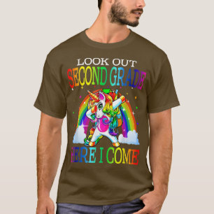 Cute Unicorn Second Grade First Day Back To School T-Shirt