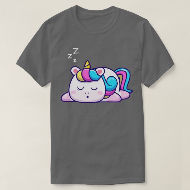 Cute Unicorn Sleeping (1)  T-Shirt (Design Front)
