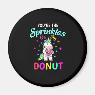 Cute Unicorn Sprinkles Your Donut Adult Kids Dough Magnet