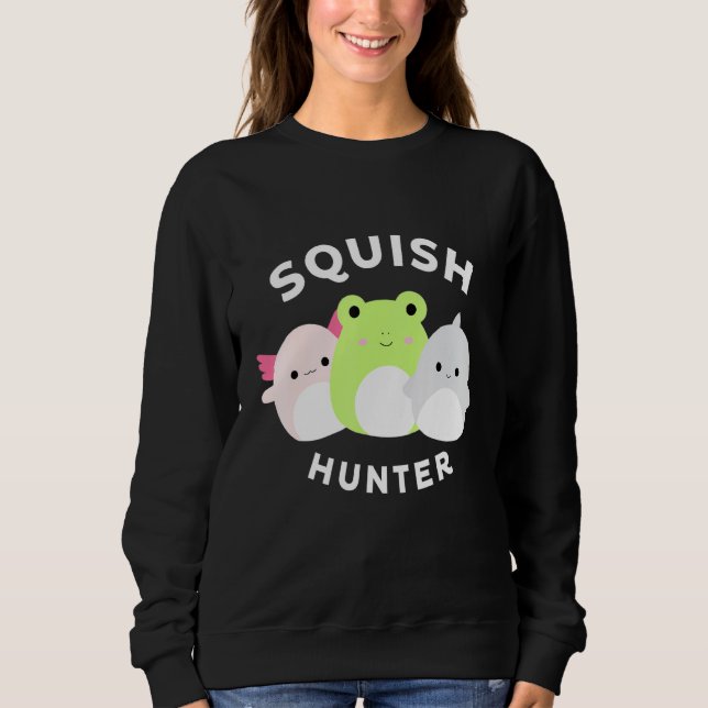 Cute Unicorn Squish Hunter Squishmallow Costume Sweatshirt (Front)
