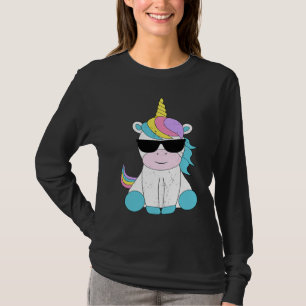 Cute Unicorn Sunglasses Magical Unicorns Fantasy M T-Shirt
