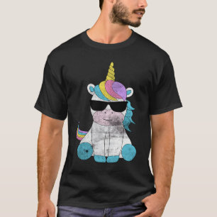 Cute Unicorn Sunglasses Unicorns Magical Creature  T-Shirt