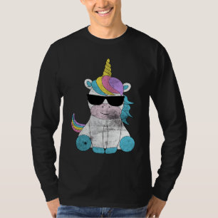 Cute Unicorn Sunglasses Unicorns Magical Creature  T-Shirt
