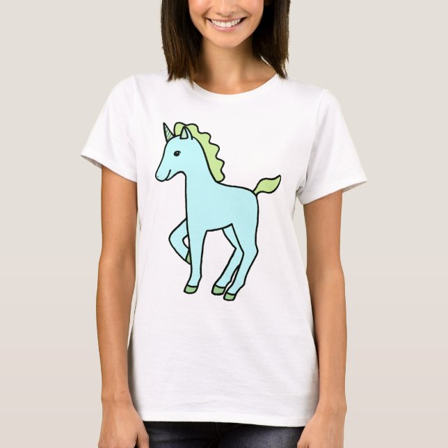 Cute unicorn T-shirt Magical Animal Graphic tee (Front)