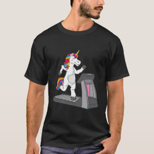 Cute Unicorn Treadmill Jogger Fitness Fantasy Desi T-Shirt