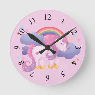 Cute Unicorn Wall Clock