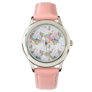 Cute Unicorn Watercolor Watch