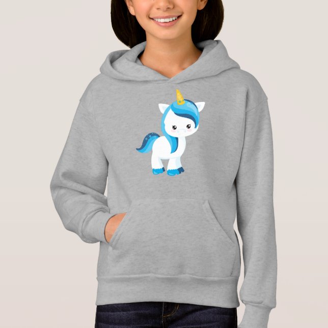 Cute Unicorn, Winter, Snowflakes, Magic Unicorn (Front)
