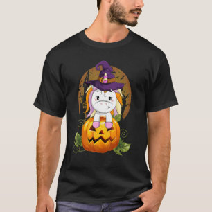 Cute Unicorn Witch Pumpkin Halloween Costume Boys  T-Shirt