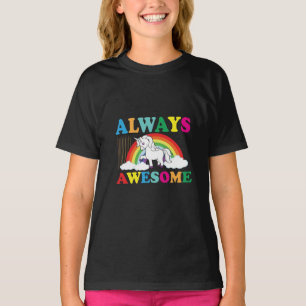 Cute Unicorn Women Girls Apparel Gifts T-Shirt