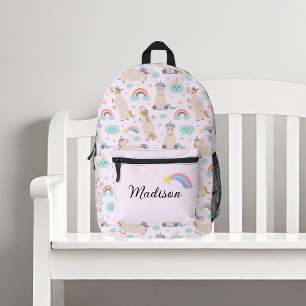 Cute Unicorns and Rainbows Backpack