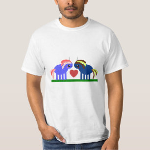 Cute Unicorns Fall in Love T-Shirt