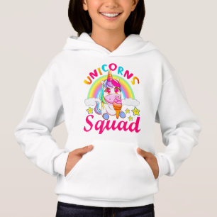 Cute Unicorns Squad Rainbow Ice-cream Girls