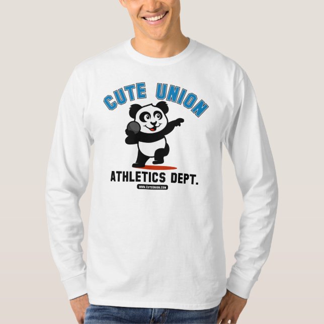 Cute Union Shot Put Panda T-Shirt (Front)
