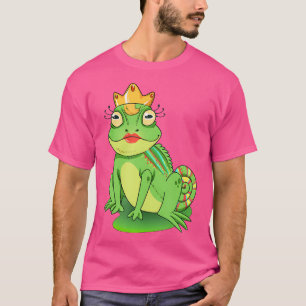 Cute Unique Cartoon Frog Prince Princess Art T-Shirt