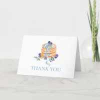 Cute Unique French Blueberry Pancake Baby Shower 