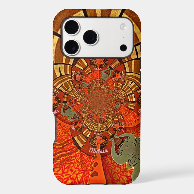 Cute Unique Giraffe Animal Hakuna Matata Design (Back)