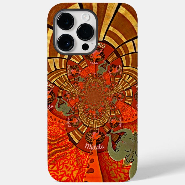 Cute Unique Giraffe Animal Hakuna Matata Design Case-Mate iPhone Case (Back)