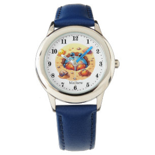 Cute unisex kids crab lovers add name watch