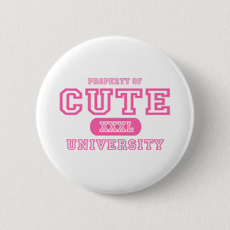 Cute University 6 Cm Round Badge